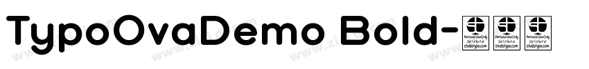 TypoOvaDemo Bold字体转换